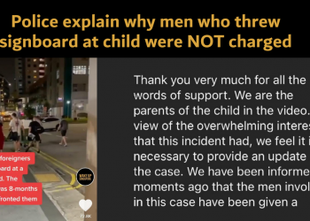 Police explain why men who threw signboard at child were not charged