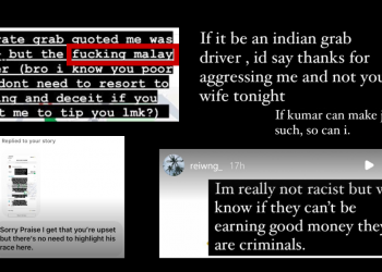 Woman makes racist comments about Grab driver who “swindled” her