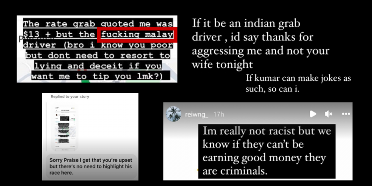 Woman makes racist comments about Grab driver who “swindled” her