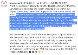 Pink Dot addressing racism in 2021