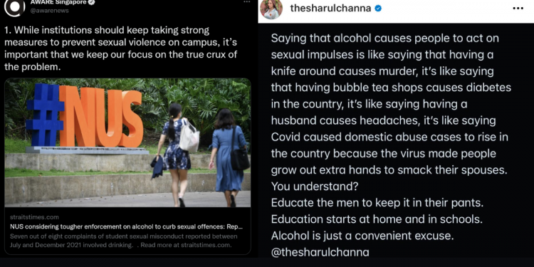 Netizens criticise NUS’ proposed tougher enforcement on alcohol to “curb sexual offences”