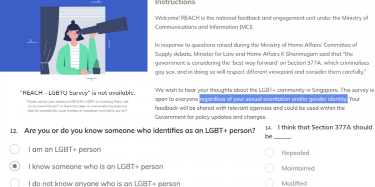 MCI: Reach’s survey on LGBTQ+ Community “circulated beyond the intended audience”