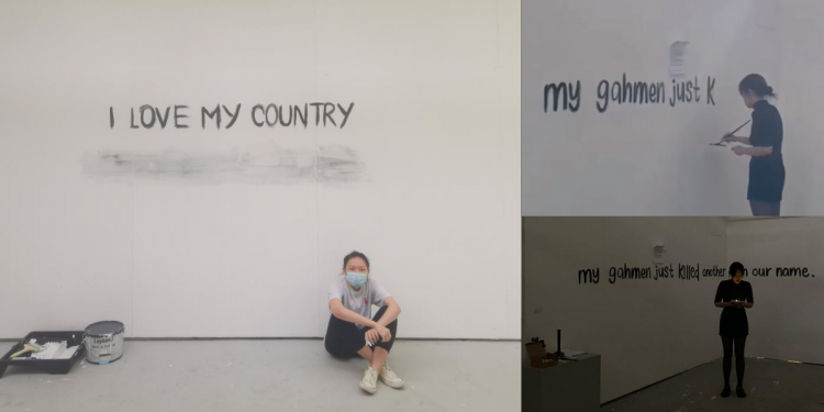 This 23-year-old Singaporean student in London creates political art about her “Gahmen”