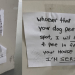 “I will find you and pee in front of your house next” – Dog pee at void deck causes resident to write angry note